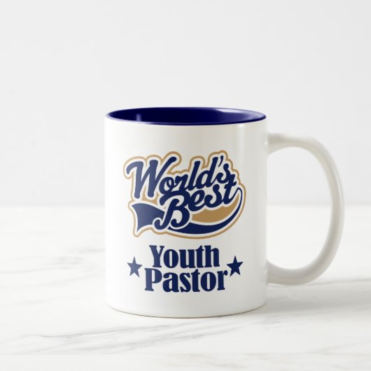 Gift for Youth Pastor (Beste werelden) Tweekleurige Koffiemok (Rechts)