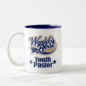 Gift for Youth Pastor (Beste werelden) Tweekleurige Koffiemok (Links)