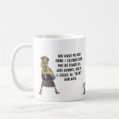 Gift gepersonaliseerd achterlaten voor een vrouw koffiemok (Links)