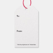 Gift Giver-Merry Kerstmis Cadeaulabel (Achterkant)