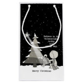 Gift Giver-Merry Kerstmis Klein Cadeauzakje (Achterkant)