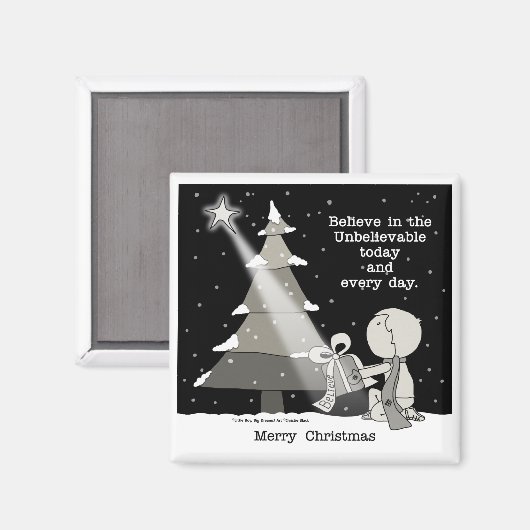 Gift Giver-Merry Kerstmis Magneet (Voorkant / Achterkant)