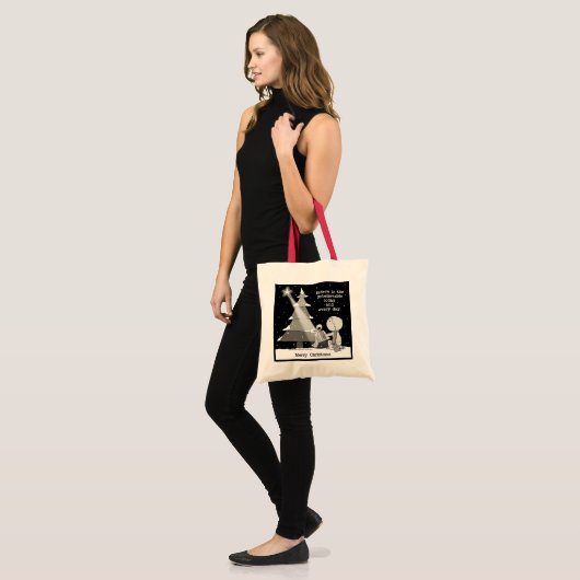 Gift Giver-Merry Kerstmis Tote Bag (Voorkant (model))
