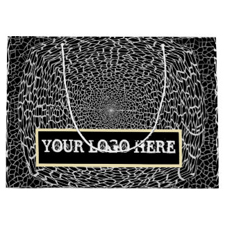 GIFT GOLDEN_ BLACK_SILVER LARGE GIFT BAG GROOT CADEAUZAKJE