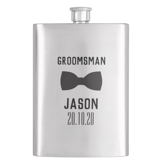 Gift Groomsmen Wedding Party Flacon (Voorkant)