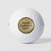 Gift Groomsmen Wedding Party Golfballen (Voorkant)