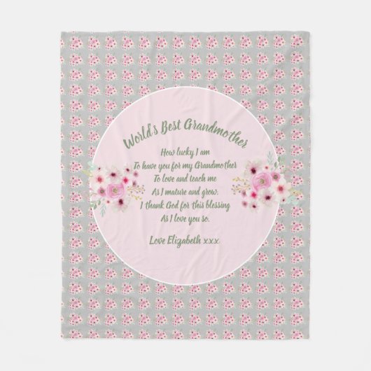 GIFT - Grootmagedichten van kleinkinderen - DOUANE Fleece Deken (Voorkant)