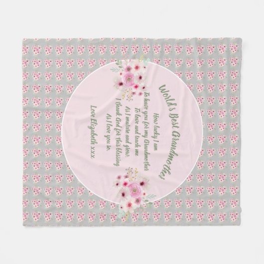 GIFT - Grootmagedichten van kleinkinderen - DOUANE Fleece Deken (Voorkant (Horizontaal))