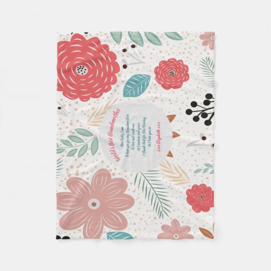 GIFT - Grootmagedichten van kleinkinderen - DOUANE Fleece Deken (Voorkant)