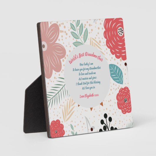 GIFT - Grootmagedichten van kleinkinderen - DOUANE Fotoplaat (Voorkant)