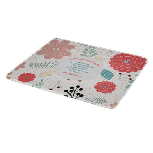 GIFT - Grootmagedichten van kleinkinderen - DOUANE Snijplank (Hoek)