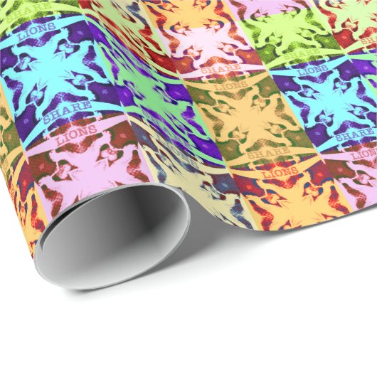 gift Hakuna Matata leeuwen Cadeaupapier (Rol Hoek)