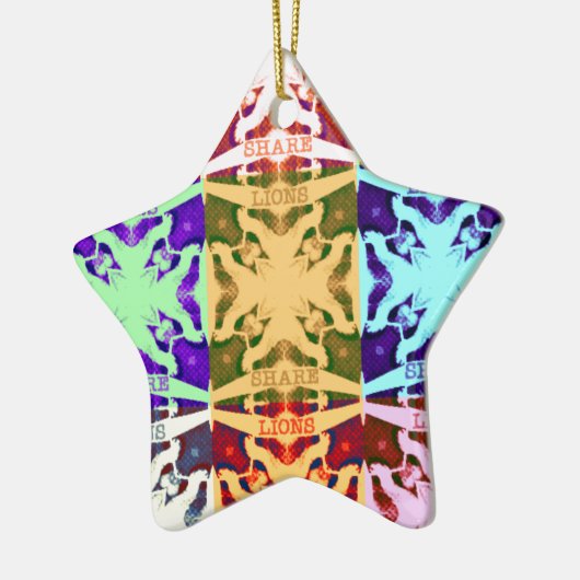 gift Hakuna Matata leeuwen Keramisch Ornament (Links)