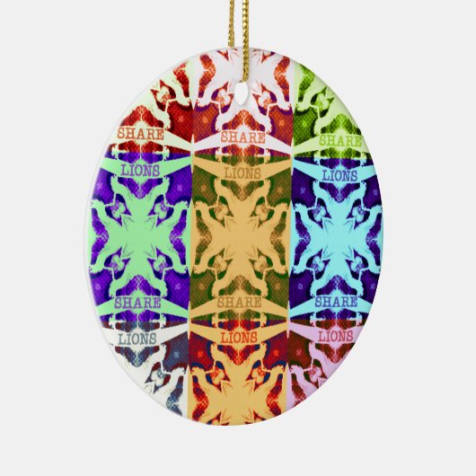 gift Hakuna Matata leeuwen Keramisch Ornament (Rechts)