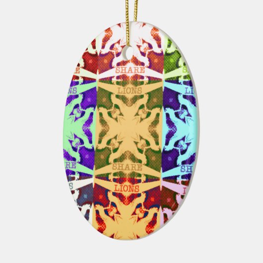 gift Hakuna Matata leeuwen Keramisch Ornament (Links)