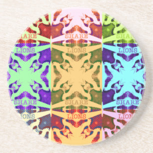 gift Hakuna Matata leeuwen Zandsteen Onderzetter