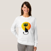 GIft Halloween Black Cat T-Shirts (Voorkant volledig)
