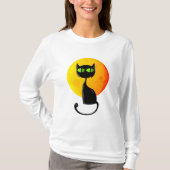 GIft Halloween Black Cat T-Shirts (Voorkant)