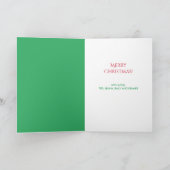 Gift Herding Border Collie met Santa Hat Holiday Feestdagen Kaart (Binnen)