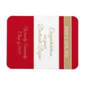 Gift het! Aangepaste doctoraatskaart (Ph.D.) Magneet (Horizontaal)