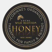Gift Honey Label met bijen (Voorkant)
