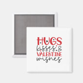 Gift Hugs Kisses Wishes Magneet (Voorkant / Achterkant)