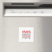 Gift Hugs Kisses Wishes Magneet (Insitu (Vaatwasser))