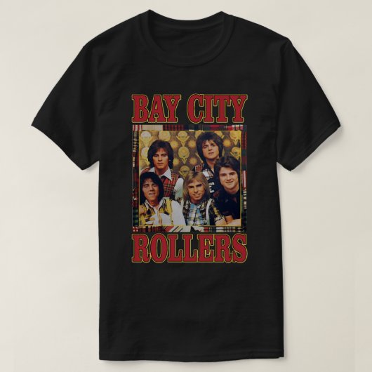 Gift Idea Band Bay City Rollers Music Rock Retro T-shirt (Design voorkant)