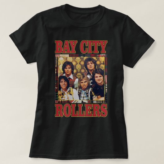 Gift Idea Band Bay City Rollers Music Rock Retro T-shirt (Design voorkant)