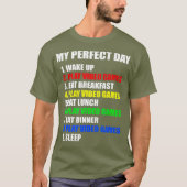 GIFT IDEA de perfecte gamedag voor T-shirt (Voorkant)
