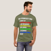 GIFT IDEA de perfecte gamedag voor T-shirt (Voorkant volledig)