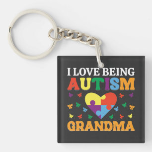 Gift Idea for Autism Grandma, trotse autisme grani Sleutelhanger