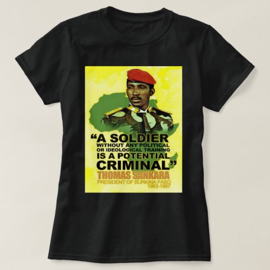 Gift Idea Thomas Revolutionary Sankara Funny Graph T-shirt (Design voorkant)