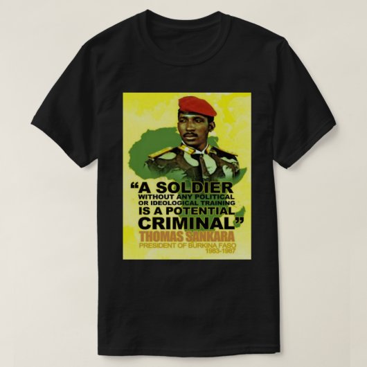 Gift Idea Thomas Revolutionary Sankara Funny Graph T-shirt (Design voorkant)