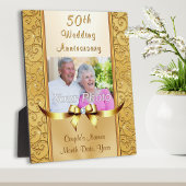 Gift Ideas for 50th Marriage Jubileum, Golden Fotoplaat