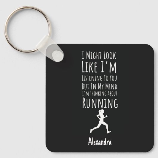 Gift Ideas For Female Runners Funny Personalized Sleutelhanger (Voorkant)