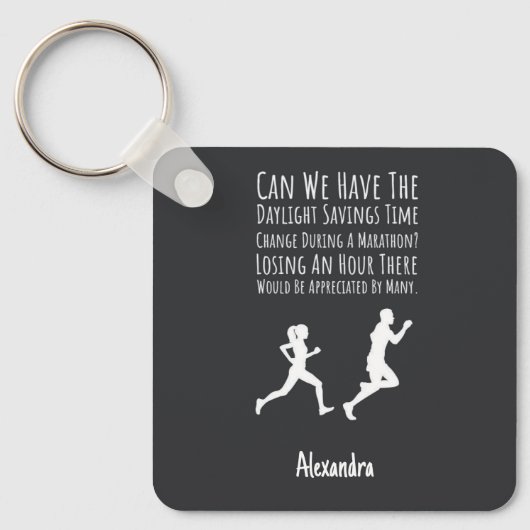 Gift Ideas For Marathon Runners Custom Running Sleutelhanger (Voorkant)
