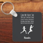 Gift Ideas For Marathon Runners Custom Running Sleutelhanger (Voorkant)