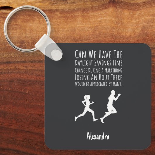 Gift Ideas For Marathon Runners Custom Running Sleutelhanger (Voorkant)