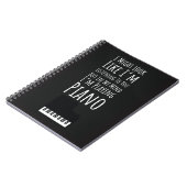 Gift Ideas For Piano Players Music Lover Pianist Notitieboek (Linkerzijde)