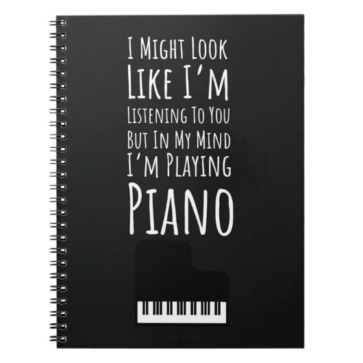 Gift Ideas For Piano Players Music Lover Pianist Notitieboek (Voorkant)