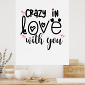 Gift In Love With You-koppel Poster (Keuken)