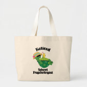 Gift in ruste schoolpsycholoog grote tote bag (Voorkant)