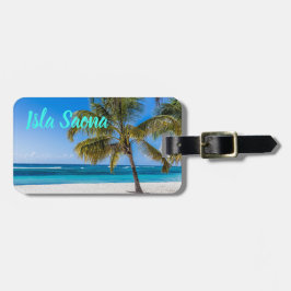 gift Isla Saona Beach Domenican Bagagelabel