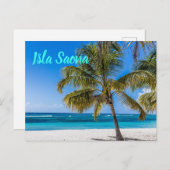 gift Isla Saona Beach Domenican Feestdagenkaart (Voorkant / Achterkant)