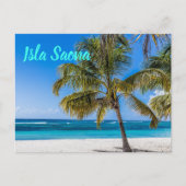 gift Isla Saona Beach Domenican Feestdagenkaart (Voorkant)