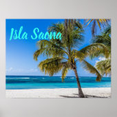 gift Isla Saona Beach Domenican Poster (Voorkant)