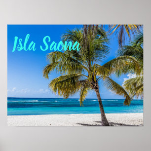 gift Isla Saona Beach Domenican Poster