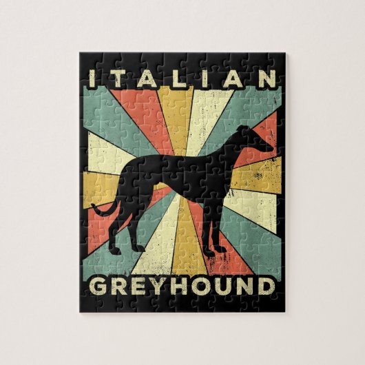 Gift Italiaanse Greyhound Dog 70's voor vrouwen Legpuzzel (Verticaal)