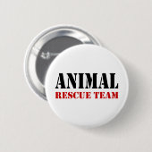 Gift Items van het reddingsteam van dieren Ronde Button 5,7 Cm (Voorkant /achterkant)